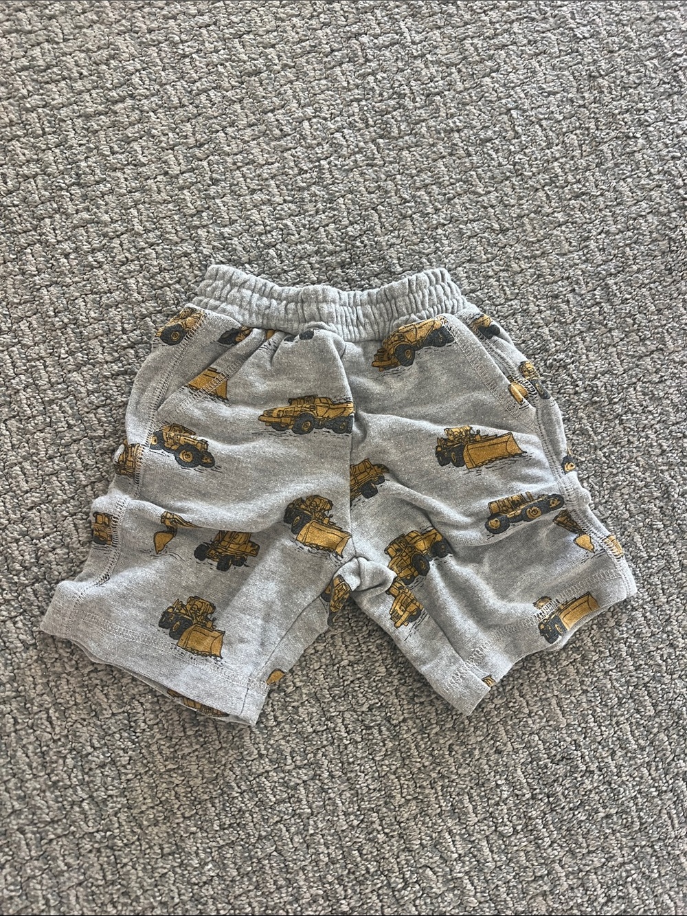 Chaser Gray Shorts with Yellow Truck Graphics